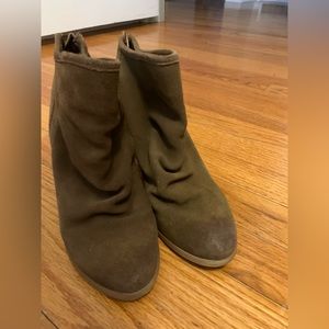 NAUGHTY MONKEY Serena Brown Ankle Booties with 3 in. heel *Good Condition*